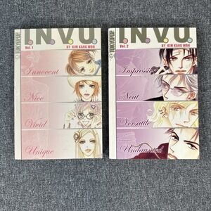I.N.V.U Manga Lot Vol 1-2 Kim Kang‎ Won TokyoPop Romance Manhwa Complete Set